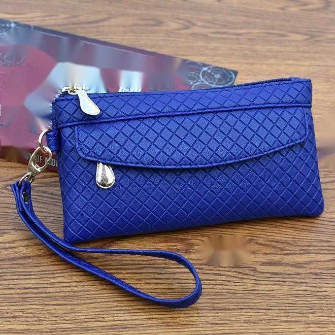CMM Bag Women New Simple Womens Hand Bag Korean Embossed Plaid Bag Shopping Middle Age Zero Wallet