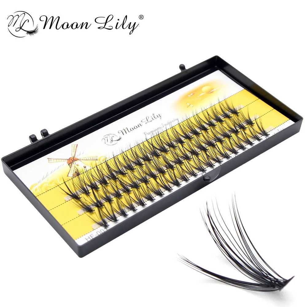 Moonlily soft mink 20D/30D/40D eyelash clusters natural eyelash extension 3D volume effect artificial rabbit personal makeupW241024