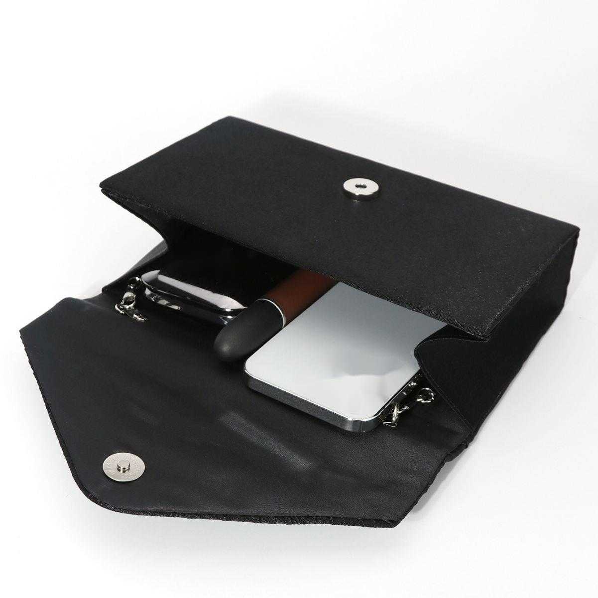 CMM Womens One Shoulder Dinner Bag Dress Bag Flap Colorful Diamond Black Hand Bag Fashion Evening Bag