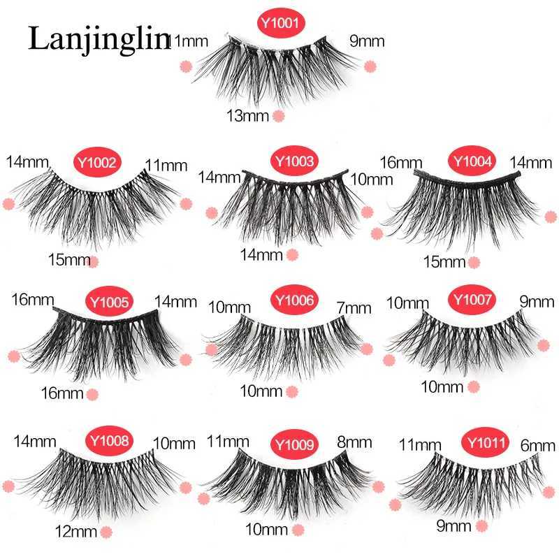 Half Eey eyelashes 3/5/10 for new artificial mink eyelashes natural false eyelashes Wispy fluffy eyelashes extended makeup half eyelash toolW241024