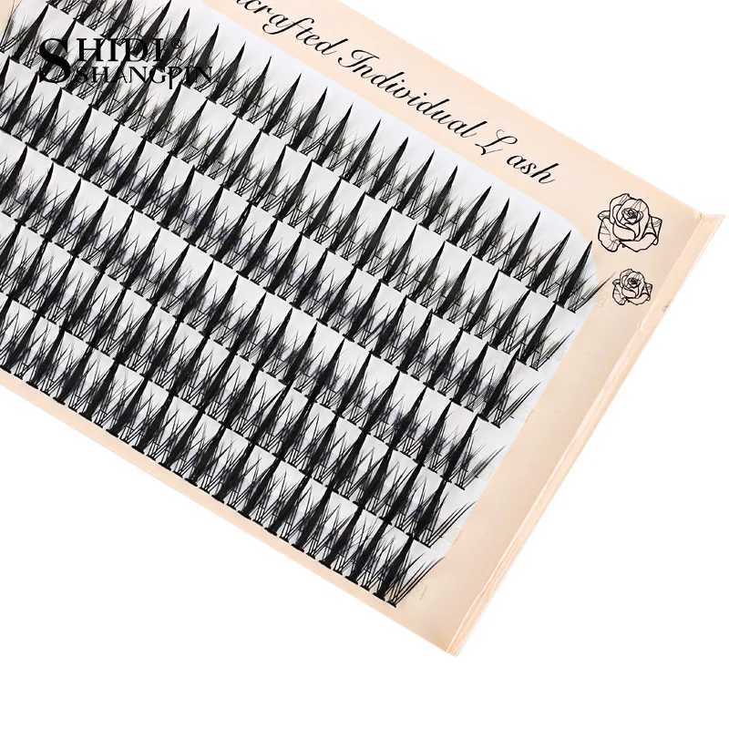 246 professional makeup personal eyelash clusters spiral eyelashes Wispy pre made Russian natural fluffy false eyelashesW241024