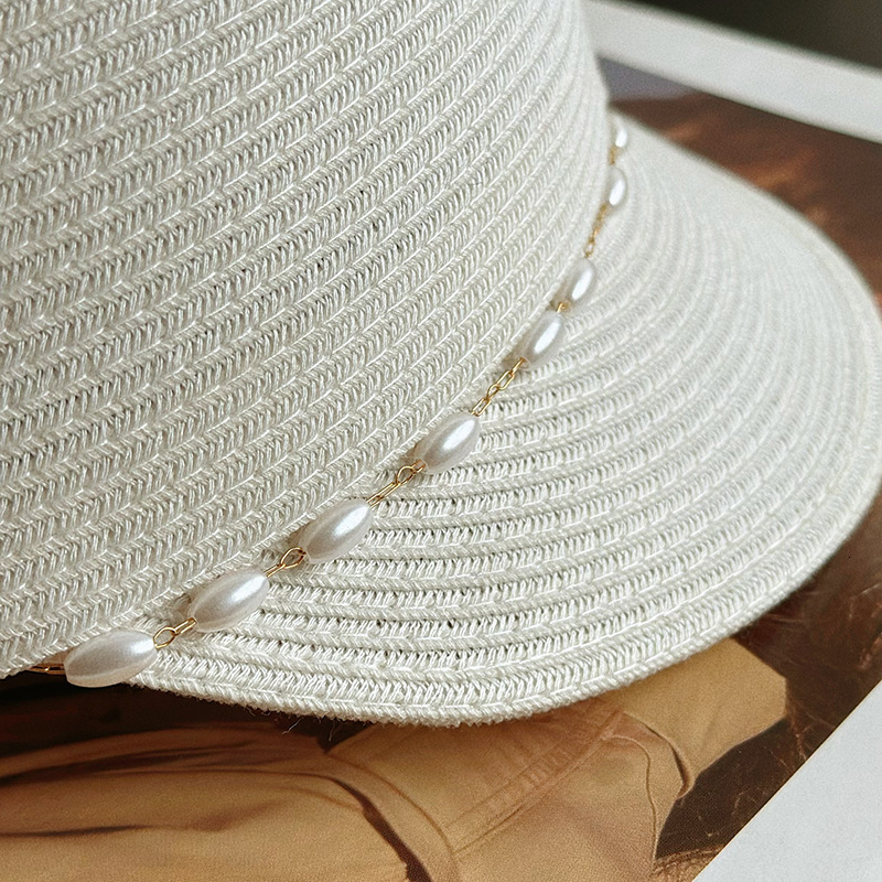 Duck tongue summer short eave fashionable and elegant sunshade grass counter quality travel sun protection concave top equestrian hat
