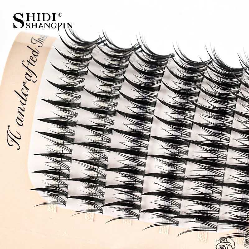 246 professional makeup personal eyelash clusters spiral eyelashes Wispy pre made Russian natural fluffy false eyelashesW241024