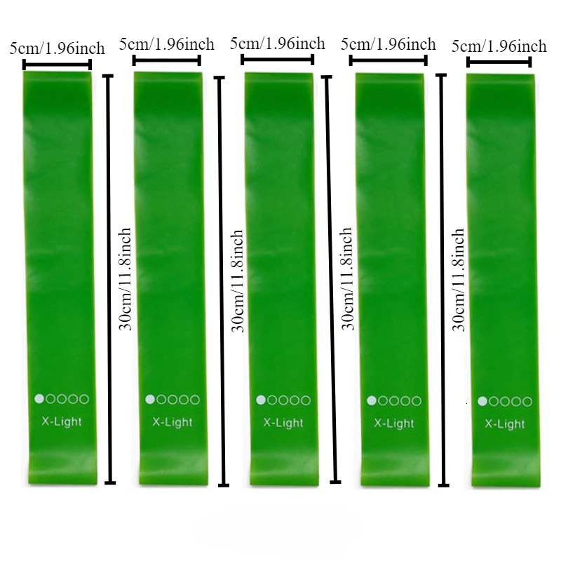 5pcs1set TPE Resistance Belt Deep Squatting Slimming Legs and Arms Shaping Perfect Body Yoga Power belt elastic circle 241024