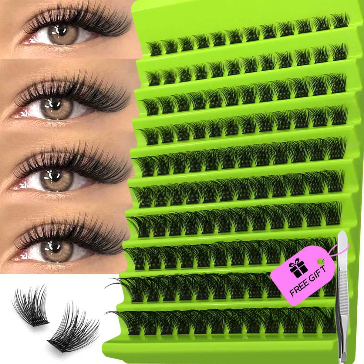 Groinneya Cluster eyelash natural eyelash extension roll personal eyelash mixing tray artificial mink eyelashes Cilias makeupW241024