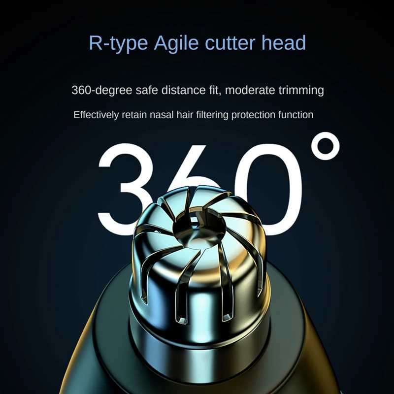 Nose Hair Trimmer For Both Men And Women With LCD Display Dual Edge Blade USB Rechargeable Trimmer Nose ClippersXJ241024