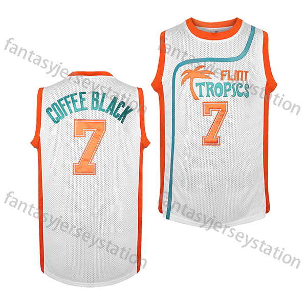 FLINT TROPICS #33 Embroidery Design Men's Basketball Jersey, Retro Breathable Round-neck Sleeveless Sports Training Uniform, Summer Party And Str
