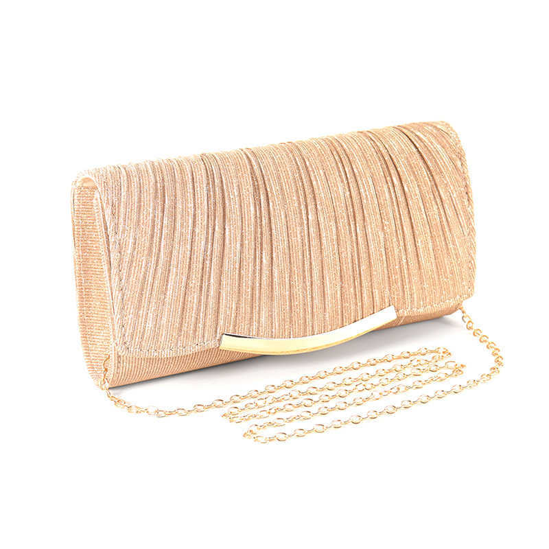 CMM New Womens Dinner Bag Solid Color Flap Wedding Bag Dress Chain Bag Womens Dinner Banquet Bag