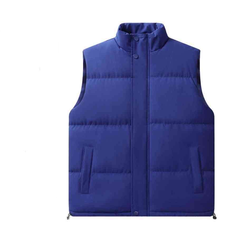Men's vest designer jacket vest luxury silk cotton women's vest feather filling material jacket gray black and white blue popular couple jac