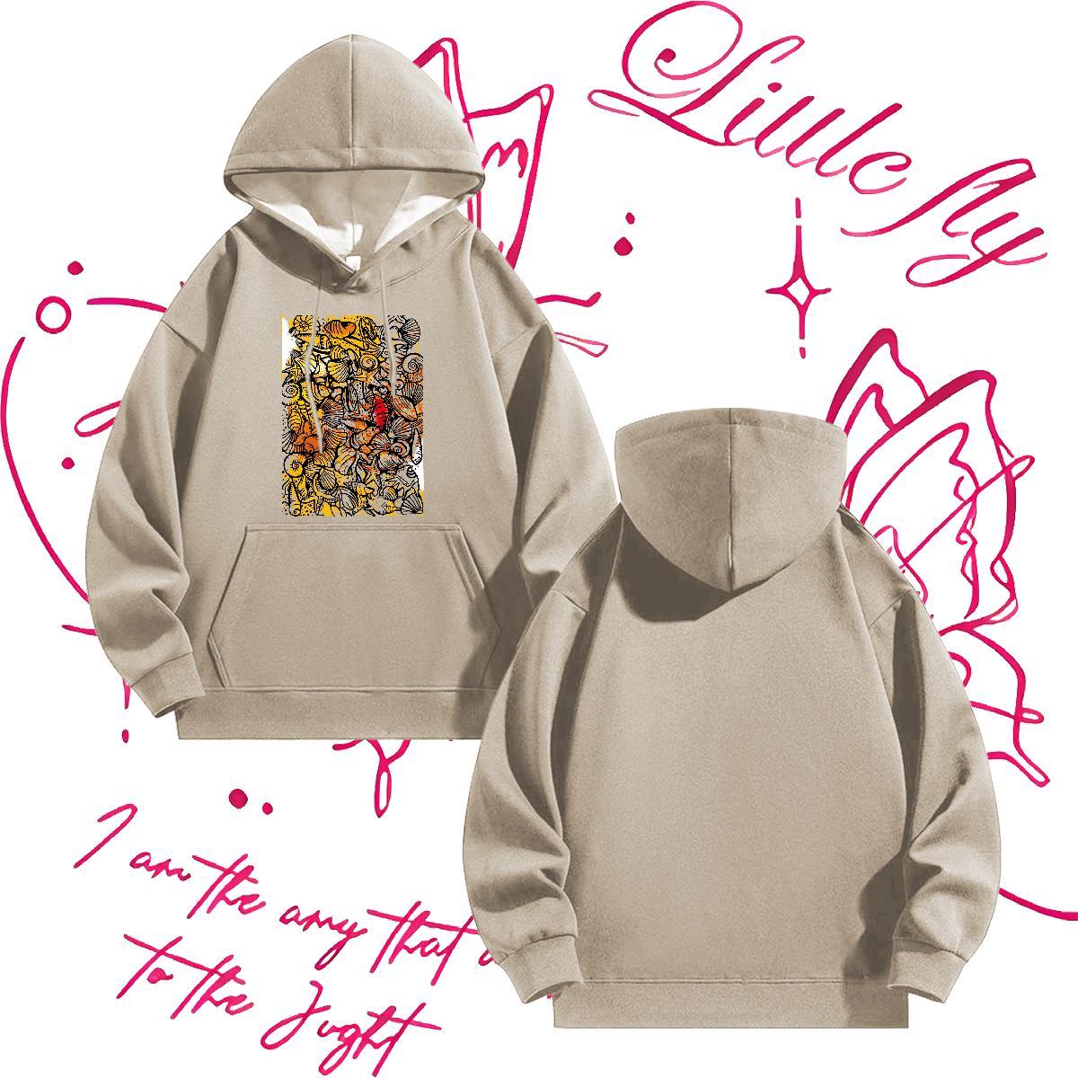 DIY Customized Hoodie Sport Classic Men Tops Hoodie Breathable Hooded Collar Custom Print Oversized Tops Pullover Hoodie Thick Fleece