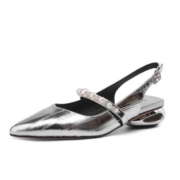 High Quality Temperature French Sandals Womens Summer New Thick Heel Square Head Rhine Summer Treasure Head Sier Mary Jane Shoes T241024