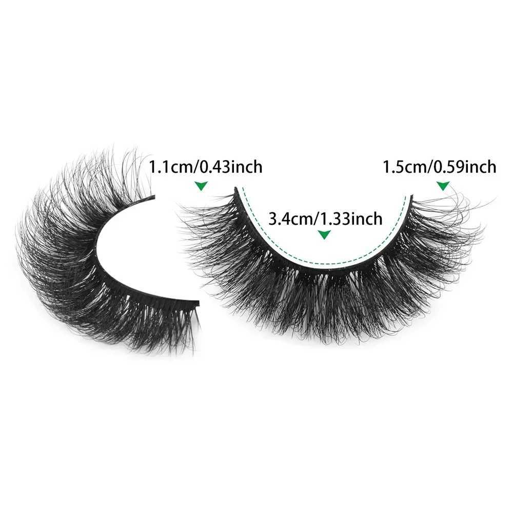 14 pairs of natural looking fake eyelashes thick and fluffy artificial mink eyelash bags that look like black extended cat eye eyelashesW241024