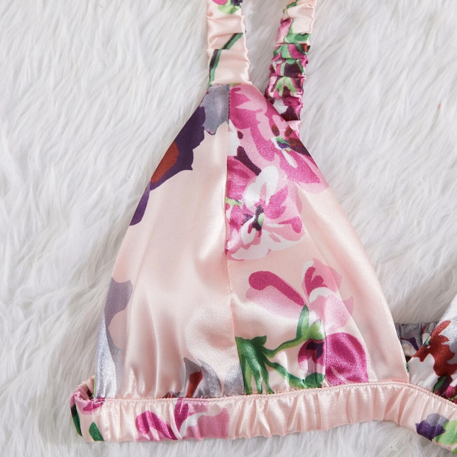 2025 New Designer Set Satin Silk Gliya fashion Pajama Printed Underwear Women s Set Sexy Gliya Women s Set Lenceria