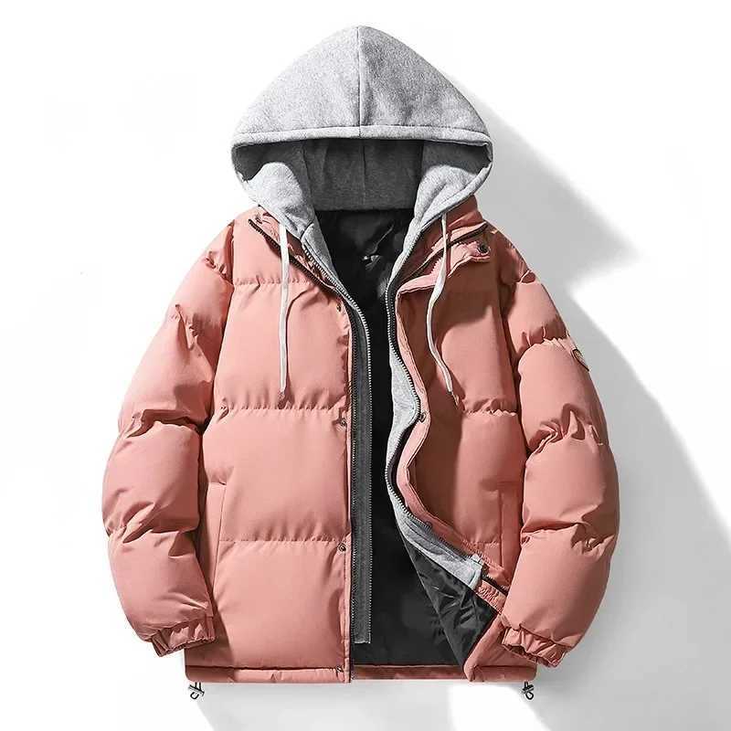 Autumn/Winter Vacation Two Piece Set 2024 Korean Edition Fashion LTI Functional Jacket Mens Cold proof and Warm Cotton Jacket W241024
