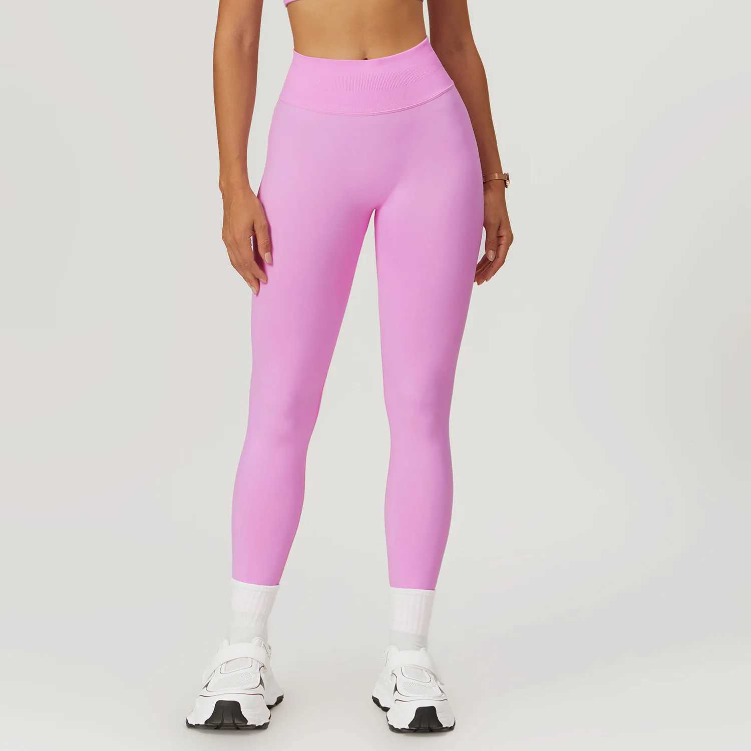 Seamless yoga legs womens fitness legs running and cycling legs breathable sports legs high waisted sportswear W250326