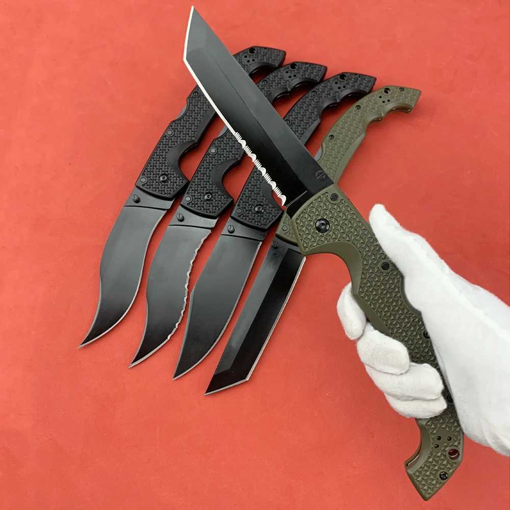 Cold 12.26-inch Traveler Folding Knife 8Cr13Mov Steel Blade Outdoor Military Combat Knife Professional Hunting Knife EDC Tool X241024