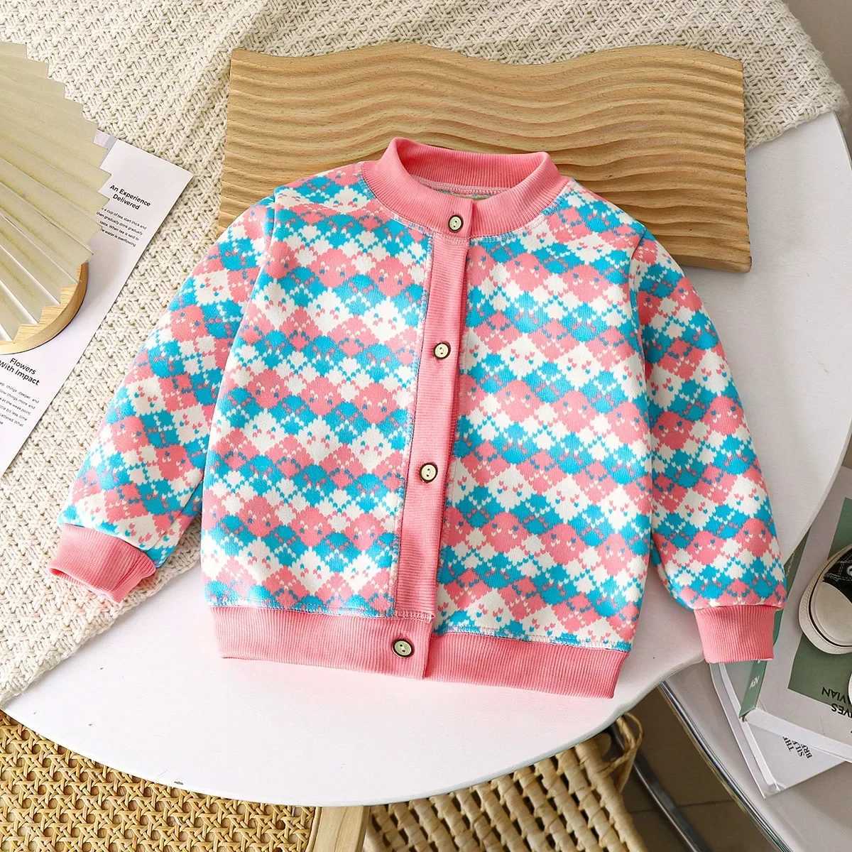 Baby boy and girl thick warm cardigan new 2024 autumn and winter children cartoon dinosaur letter knitted sweater jacket casual clothing W241025