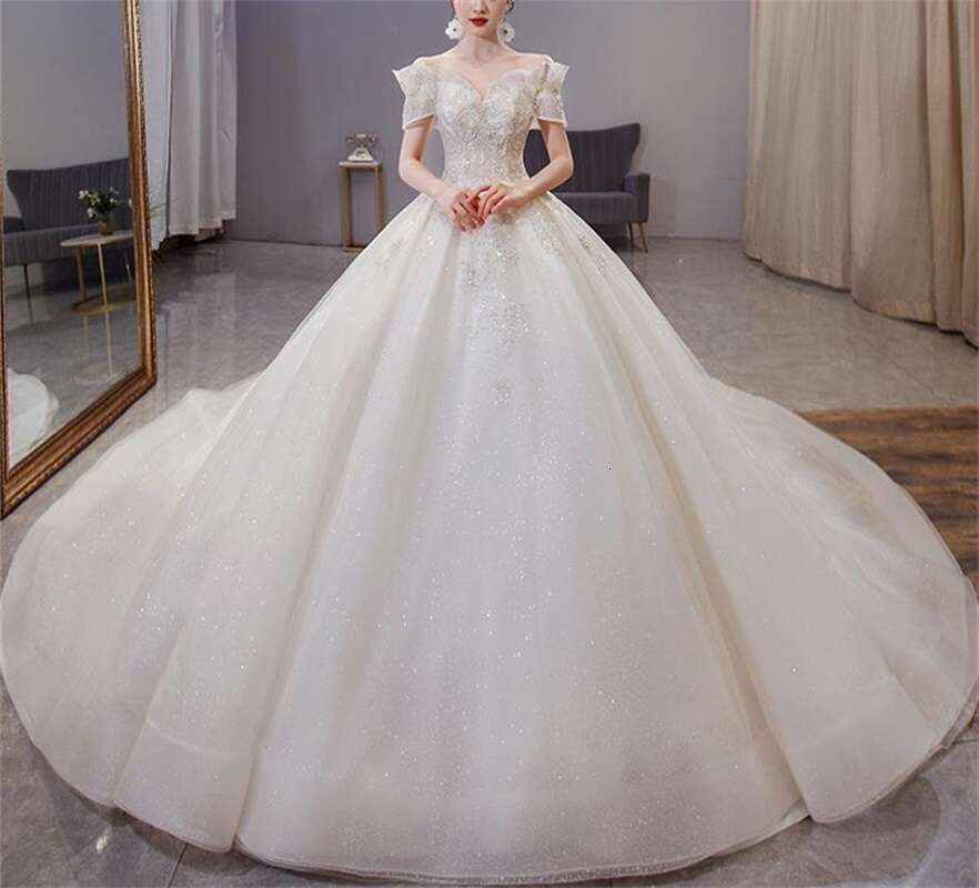 For Pregnant Glitter Crystal Sequins Off Shoulder A e Evening Bridal Gown