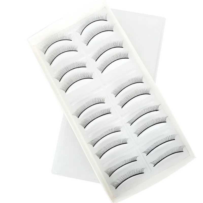 10 pairs/set of artificial eyelashes for manual training suitable for beginners used for eyelash extension tool practiceW241024
