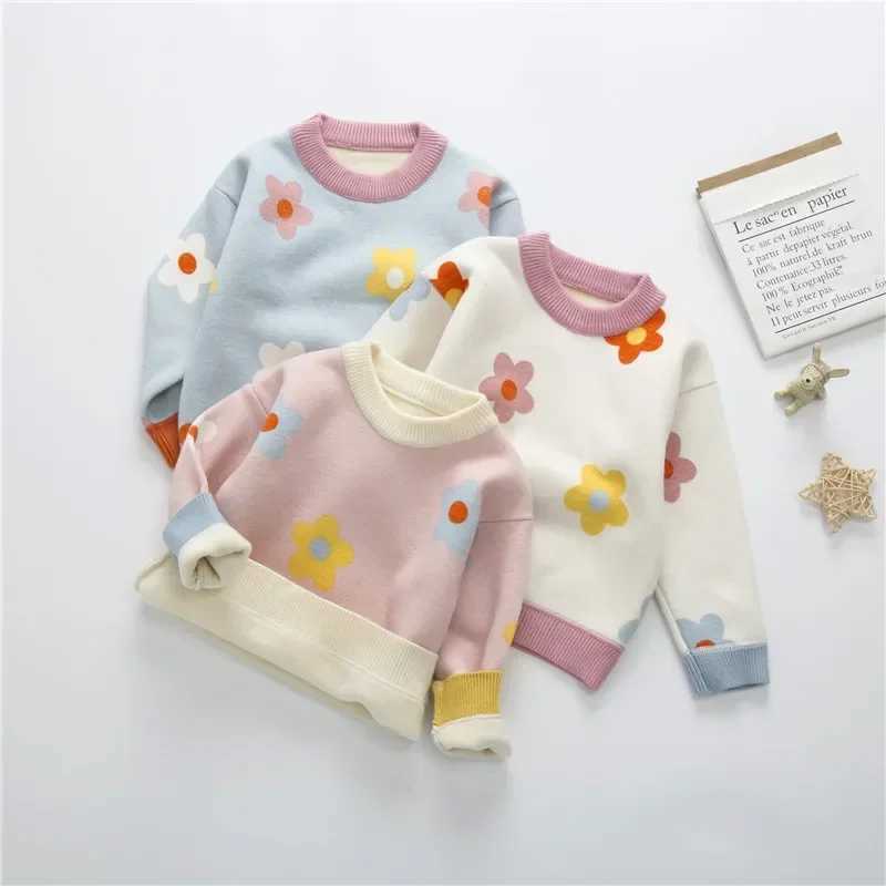 Childrens Boys and Girls Sweater New Wave 2024 Autumn Winter Knitted Pull up Preschool Baby Parachute Cartoon Childrens Open Knitted Sweater W241025