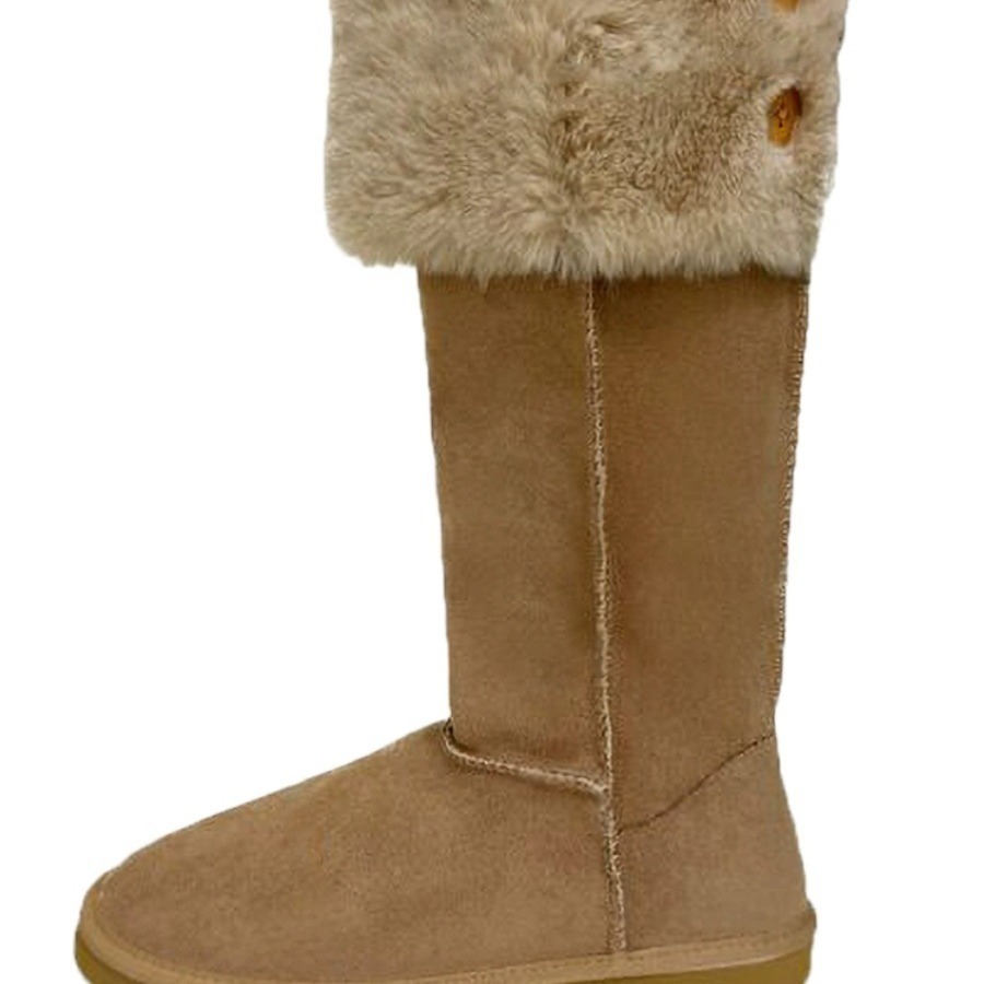 2024 Furry Snow Boots: Veet Cotton, Over-the-Knee Winter Warmth cfcf
