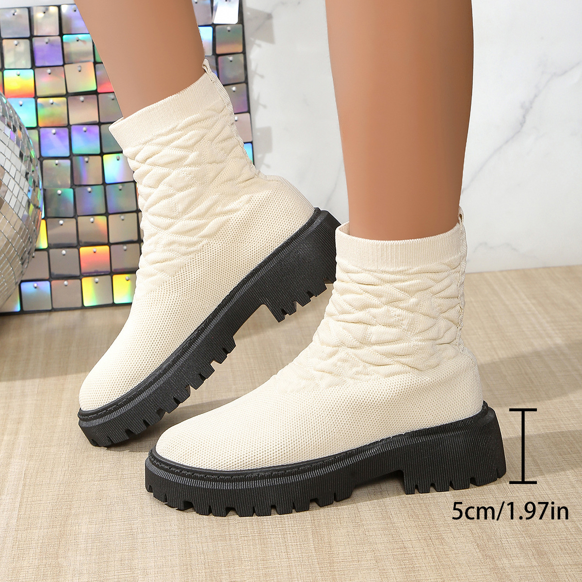 free shipping new designer men womens snow winter cotton warm fur furry shoes elastic flyknit socks and boots booties