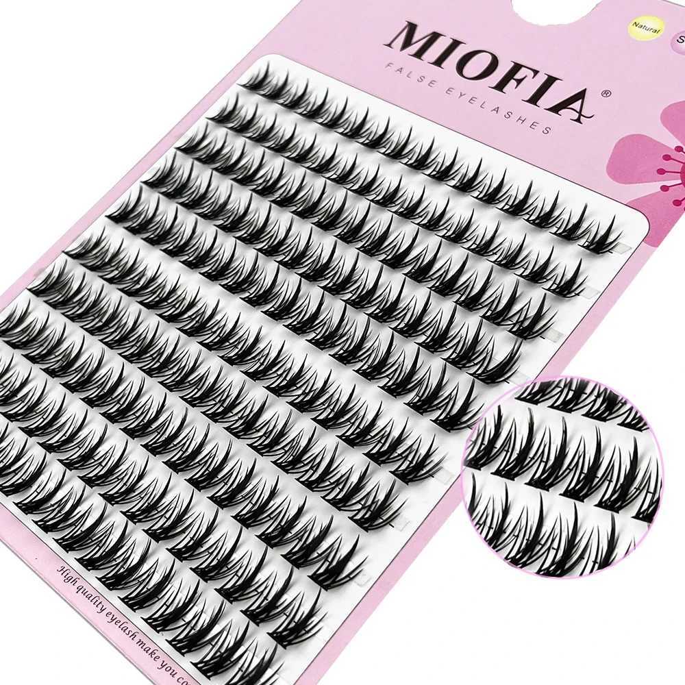 1 box/160 bundles of mink eyelashes natural 3D Russian personal eyelash extension MS eyelash cluster makeup tool eyelash wholesaleW241024