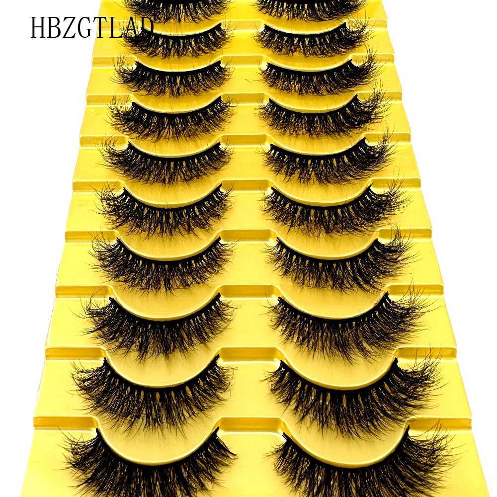 38 styles 10 pairs of natural long 3D mint false eyelashes false eyelash makeup kit mink eyelashes extended eyelashes short eyelashesW241024