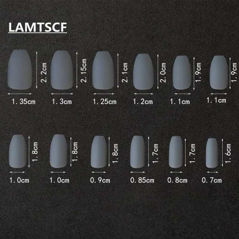 24tips/pc French White Fake Nails Matte /Glossy Detachable Long Square Natural False Press on Nails Manicure Faux OnglesXJ2410