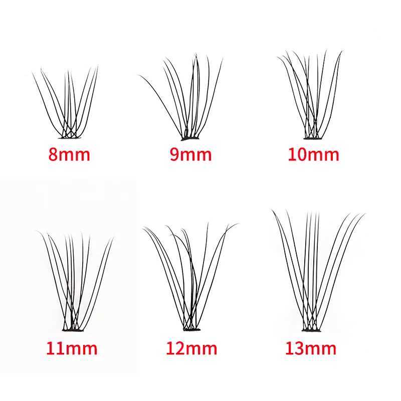 6 rows 120 bundles of eyelash extensions natural Russian curls false eyelashes curled eyelashes personal 10/20/30D clusters false eyelashes makeupW241