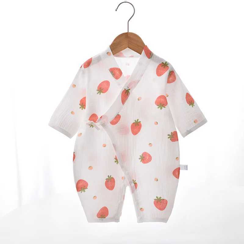 Baby Boys Girls Jumpsuit Clothes Newborn Muslin Cotton Long Sleeve Romper 0-2 YearsXJ241025