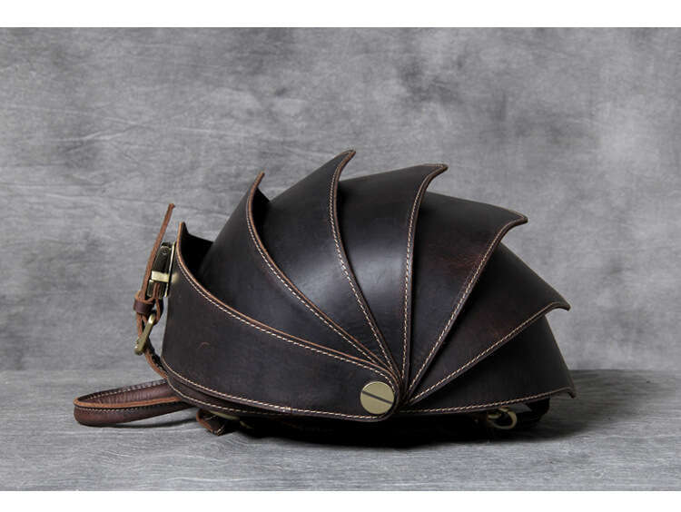 womens backpack school shoulder bag female small travel backpac new original 2024 handmade beetle first layer leather