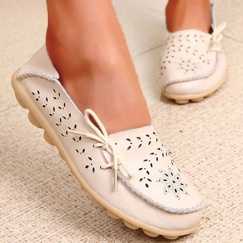 Womens Shoes Leather Ballet Apartment Zapatos Mujeres 2024 Trend Shoes Womens Shoes Casual Apartment Breathable Summer Shoes 241024