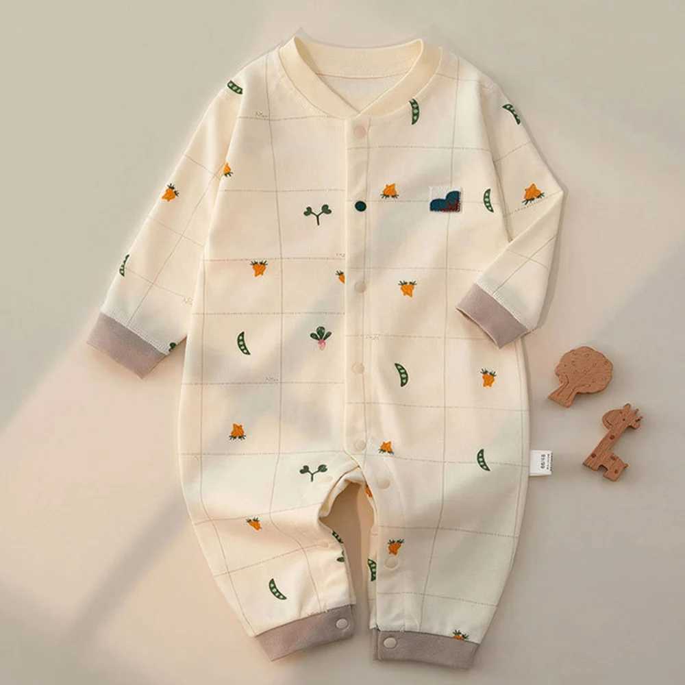 Long Sleeve Baby Rompers For Girls Boys 100% Cotton Spring Autumn Winter Newborn Clothes InfantXJ241025