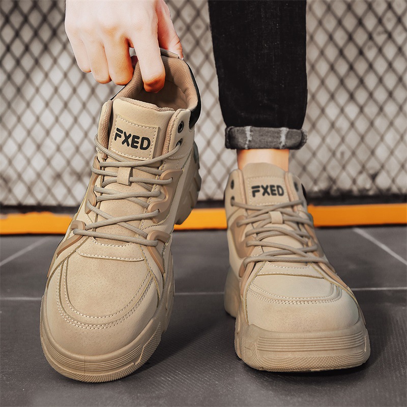 Men's Snow Boots: Non-Slip Winter Cotton Shoes for Men in Black cd44