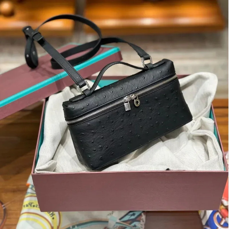 Ostrich Leather Crossbody Bag: Stylish & Versatile 2024 Handbag dh911125171