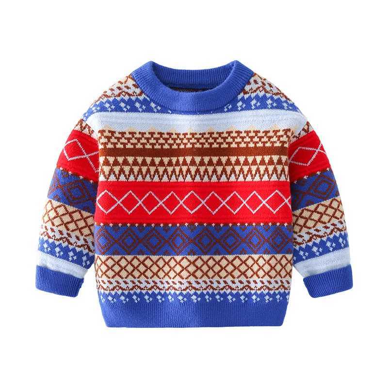 2024 autumn and winter childrens long sleeved zipper retro grid pattern childrens boys sweater soft Korean style childrens boys sweater W241025