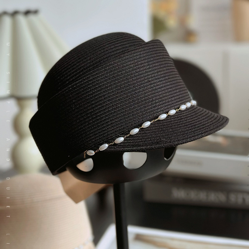 Duck tongue summer short eave fashionable and elegant sunshade grass counter quality travel sun protection concave top equestrian hat