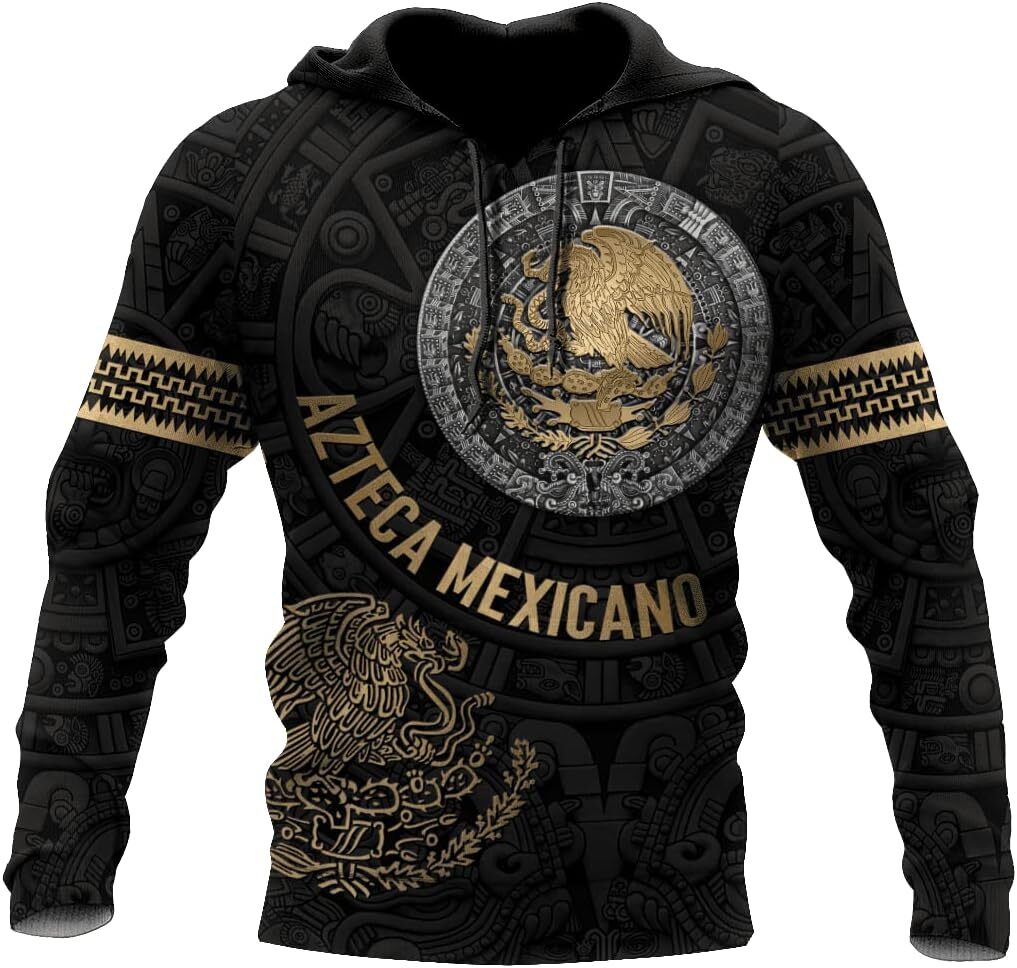 Hoodie for Mens Womens Mexico Aztec Pattern Shirts Unisex Hoodie, T Shirt,Up Hoodie, Sweatshirt for Men Graphic Hoodies sweatshirt Warm