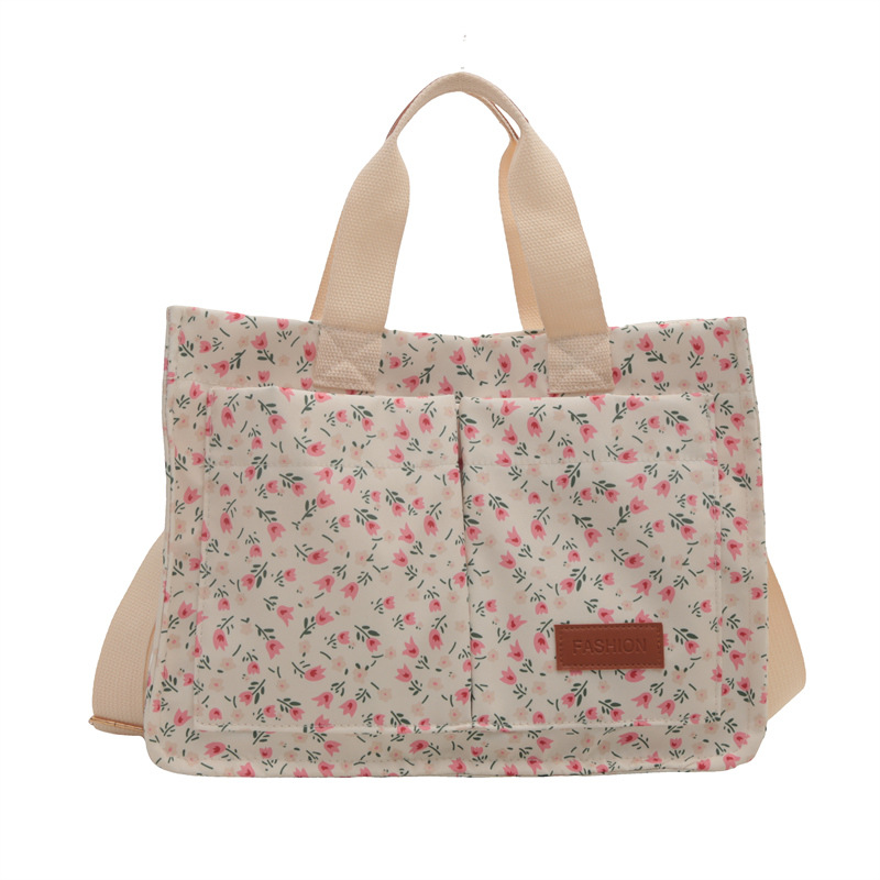 2025 Designer 2024 Autumn New 3 Small Fresh ral Canvas for Female Niche Single Shoulder Tote Bag Crossbody Commuter