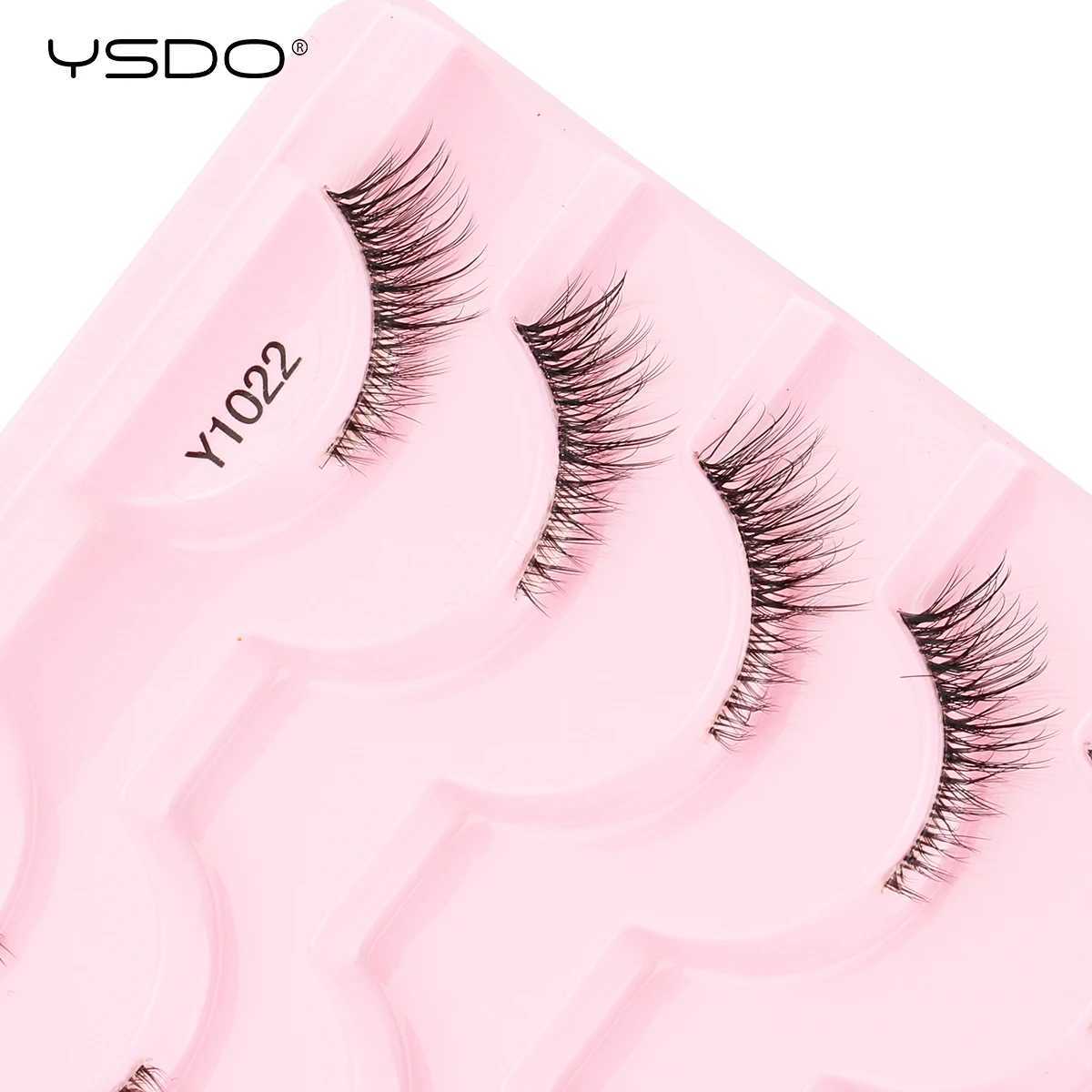 Half eyelash mink eyelash natural soft cat eye false eyelash long Wispy 3D mink eyelash makeup false eyelashW241024