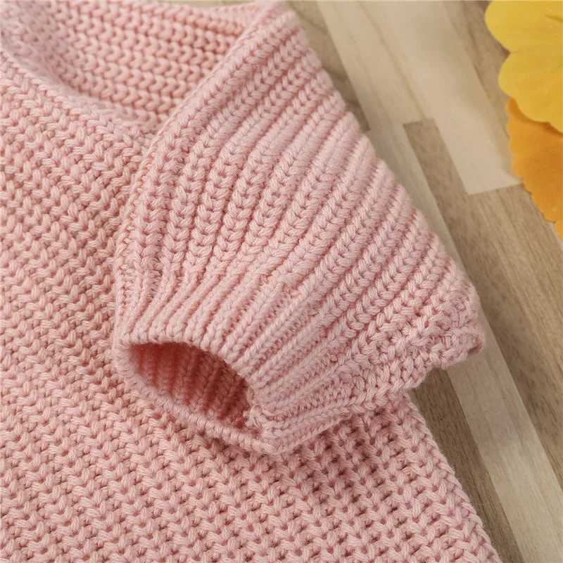 1-5 years of childrens autumn and winter sweaters long sleeved knitted solid color thick zipper suitable for boys and girls to keep warm sweater tops 