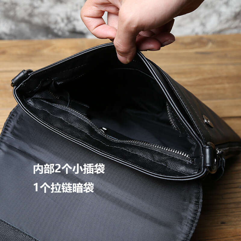 Casual Leather Men's Shoulder Versatile Top Layer Cowhide Crossbody Bag Trendy Ladies Small Backpack For 10-Inch Ipad