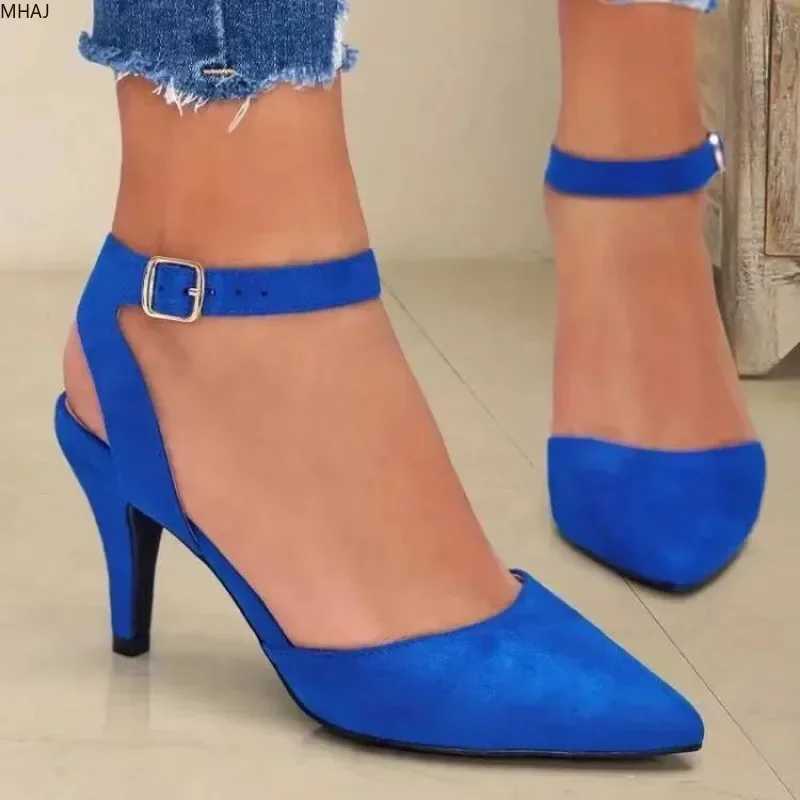 High Quality New Green Blue Womens Pump Fi Womens Office Shoes Sexy High Heels Silk Stiletto Shoes Womens Sandals Plus Size 43 T241024