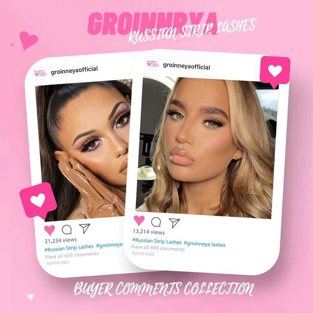 GROINNEYA 5/20 for Russian eyelash curler DD Curling False eyelashes Natural eyelash curler Curling bag 4 styles eyelash extensionW241024