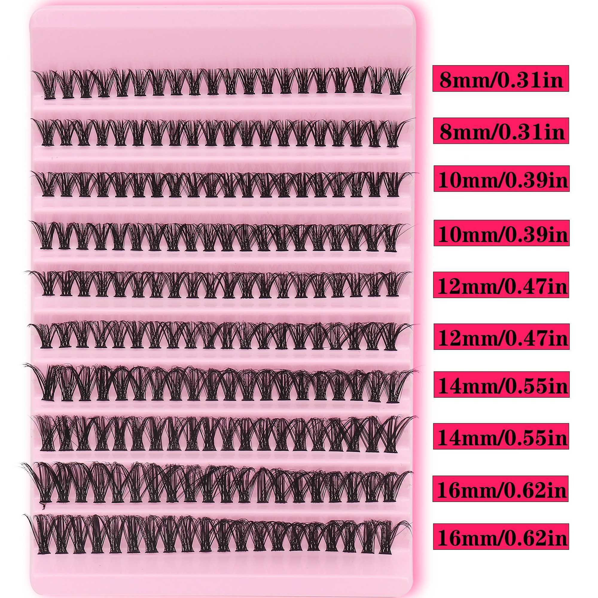 200 natural looking D-URL false eyelashes thick and fluffy suitable for daily wearW241024