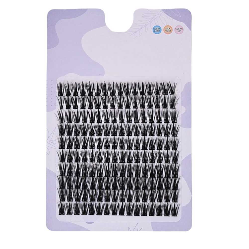 Personal eyelash 160 clusters soft ribbon segmented fake bundle eyelash DIY personal eyelash extensionW241024