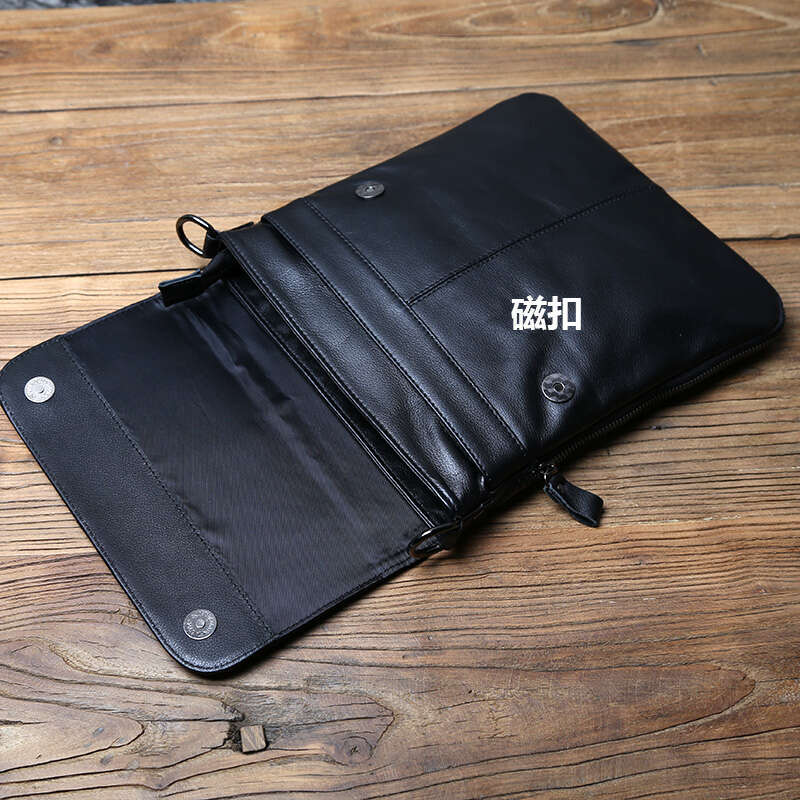 Casual Leather Men's Shoulder Versatile Top Layer Cowhide Crossbody Bag Trendy Ladies Small Backpack For 10-Inch Ipad