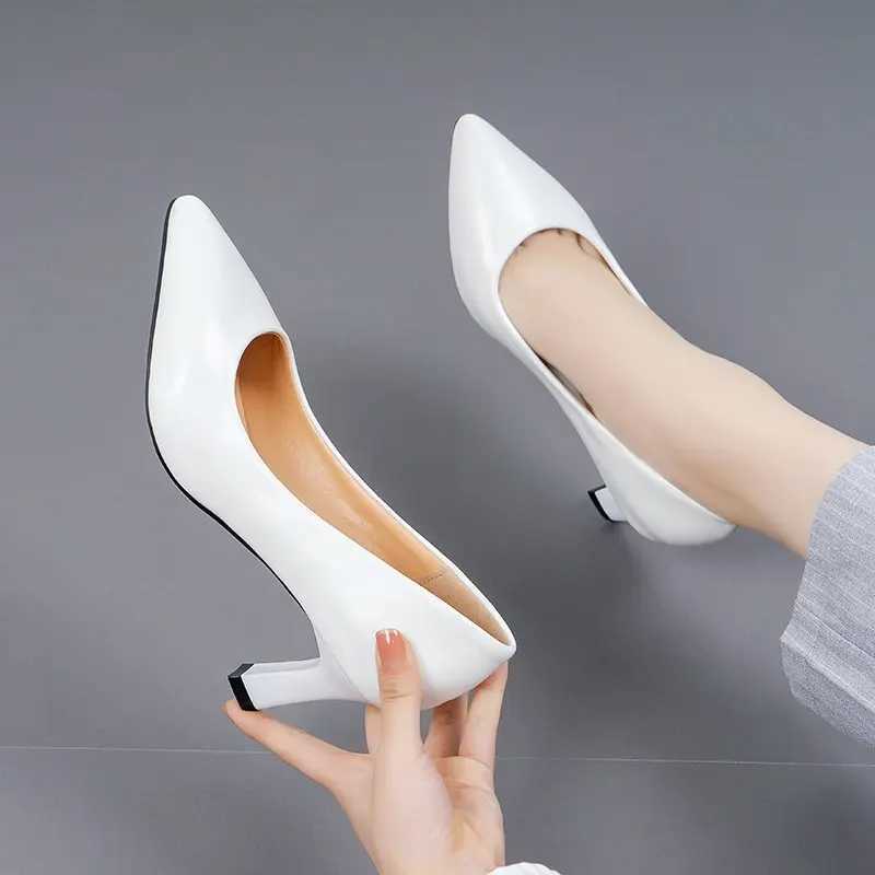 High Quality womens shoes Pump Pointed Toe Fi single shoe light casual high heels party office shoes large size 38 39 41 T241024