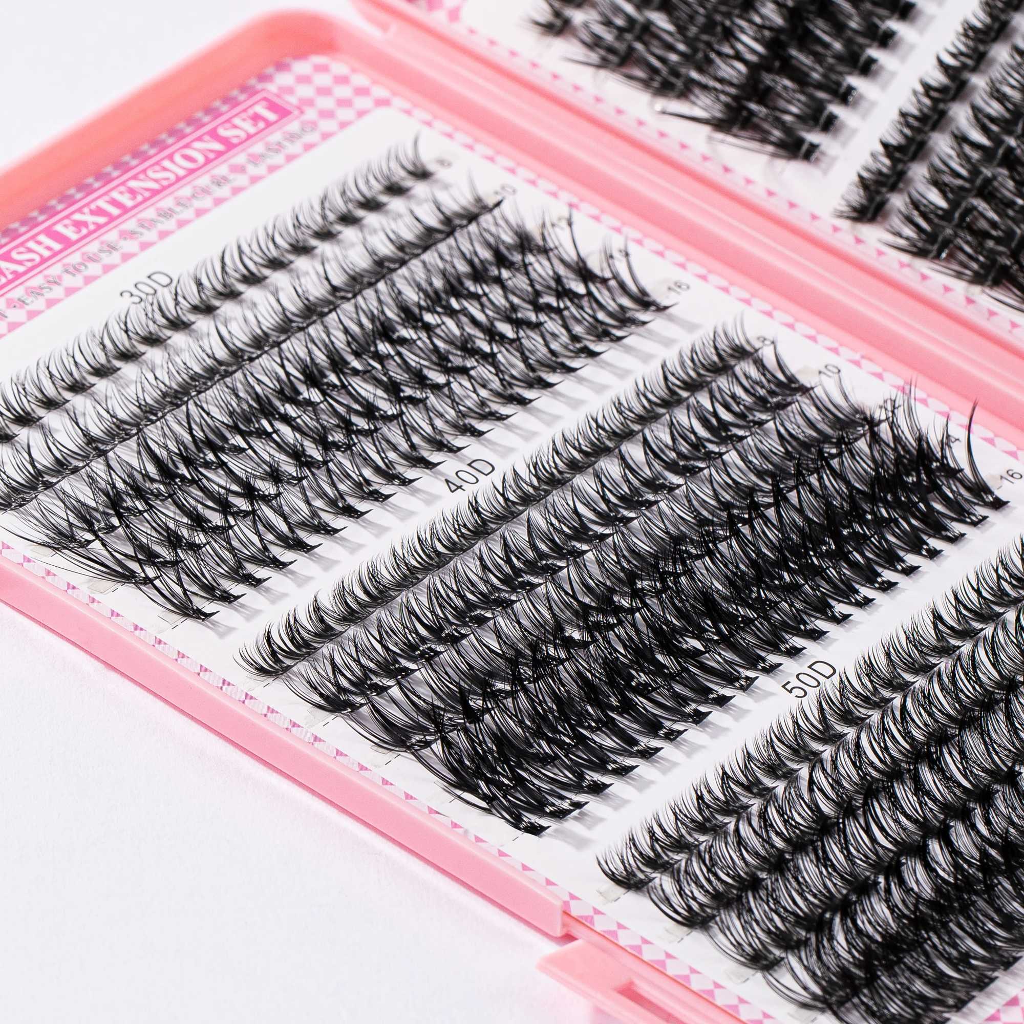 DIY Multi Type Mixed Wispy Artificial Mink Eyelash Fluffy and Natural Eye Makeup ToolW241024